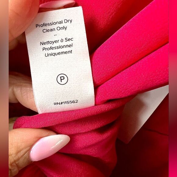 Cinq A Sept Livia Tiered Cherry Red Dress - Picture 13 of 15